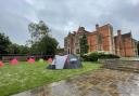 A picture of the Palestinian encampment in University of York