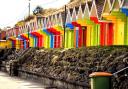 Beach huts at Scarborough by Christine Hainsworth