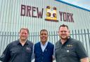 Lee Grabham, Chris Kamara and Wayne Smith at Brew York