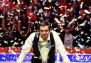 RIGHT ON CUE: Ronnie O’Sullivan won the 2014 Coral UK Championship