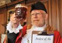 The Sheriff of York Jonathan Tyler scrutinises a pint, as he prepares for the Assize of Ale