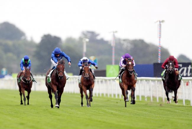 Ghaiyyath, ridden by jockey William Buick (second left), on the way to winning the Juddmonte International at York last year. Picture: David Davies/PA Archive