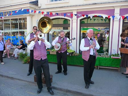 Brass band at Malton Food Lovers Festival. Picture: Nick Fletcher