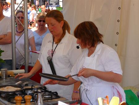 Bettys School of cookery chefs at Malton Food Lovers Festival. Picture: Nick Fletcher