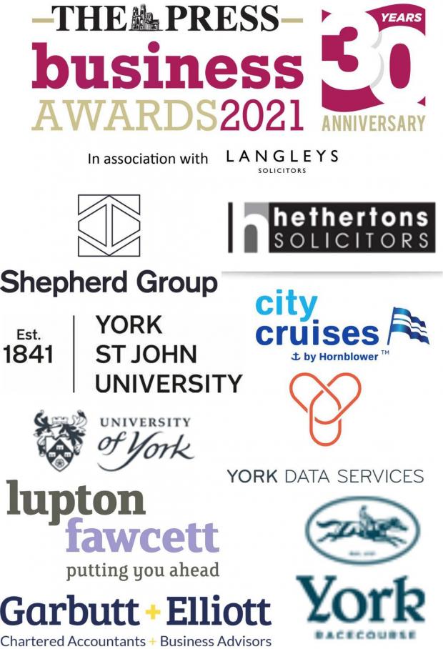 York Press: The Press Business Awards 2021 sponsors.