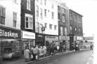 Blaskeys, Wigfalls and Cavendish in Low Ousegate in 1980 - every business in this stretch has changed