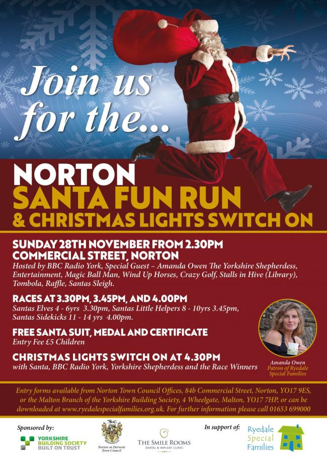 Santa fun run and lights switch on cancelled due to weather conditions