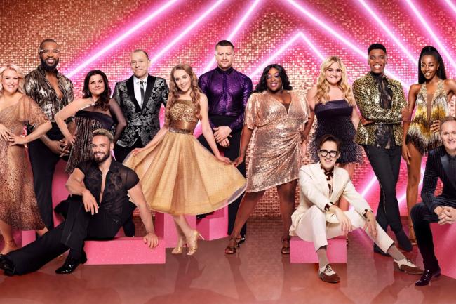 Photo shows some of the Strictly Come Dancing line-up for 2021 ahead of the BBC's celebrity live tour. Credit: BBC/Ray Burmiston.