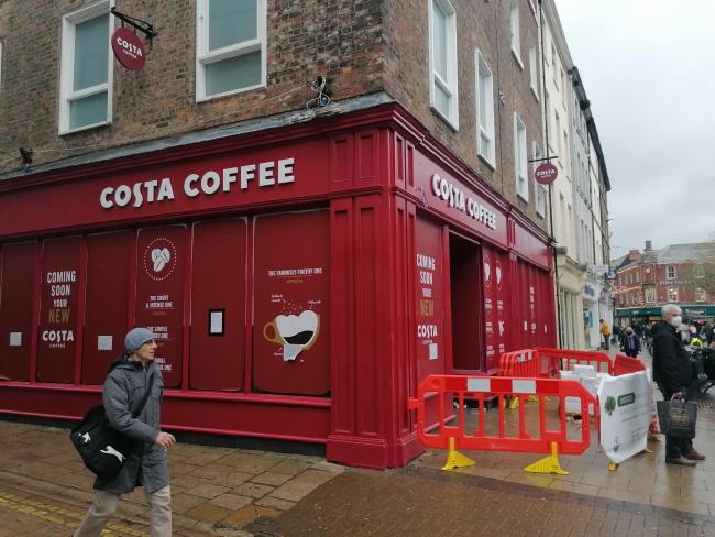 The Costa Coffee due open later this month