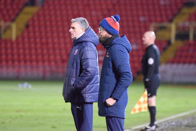 York City interim manager John Askey watches on during his side's 2-0 defeat at Gateshead. Picture: Adam Davy