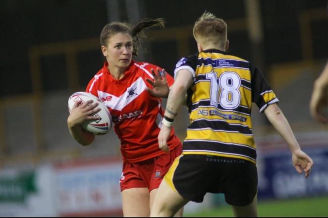 York City Knights Ladies’ new signing Tilly Butler in action for The Army against York in 2019. Picture: York City Knights