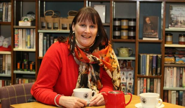York Press: York Explore CEO Fiona Williams, pictured in the Rowntree Park reading cafe