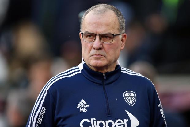 Leeds United manager Marcelo Bielsa during the Emirates FA Cup third round match at London Stadium, London. Picture date: Sunday January 9, 2022. Picture: Nigel French/PA Wire