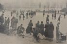 On the lake in Rowntree Park - January 26, 1933 - The Yorkshire Herald