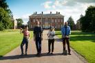 Hugh Dennis, second left, and the team in front of the hall 	            Pictures: National Trust Joanne Parker.
