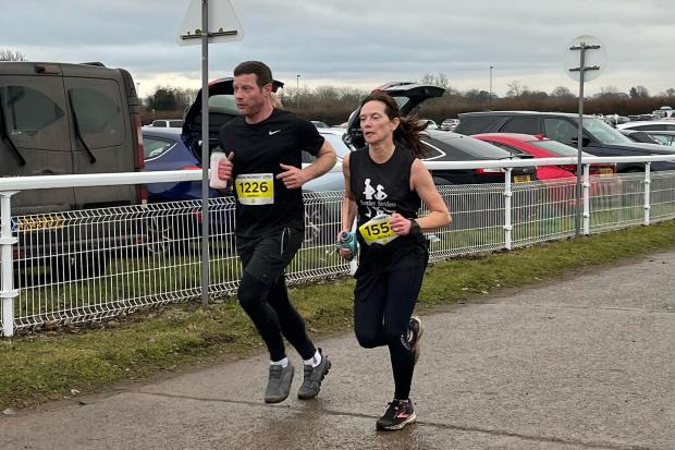 TV and radio presenter Dermot O’Leary joined his sister to run the Brass Monkey road race in the countryside around York Pictures: Joni Southall