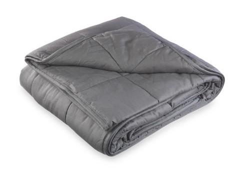 York Press: Dark grey weighted blanket (Aldi)