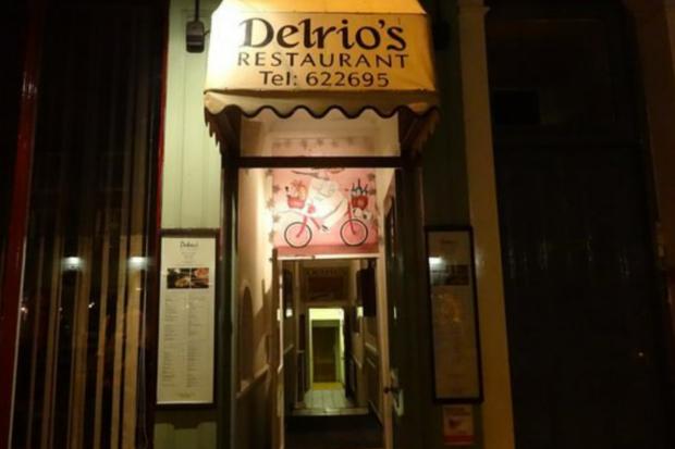 York Press: Photo via Tripadvisor shows the lit-up entrance to Delrio's Restaurant.