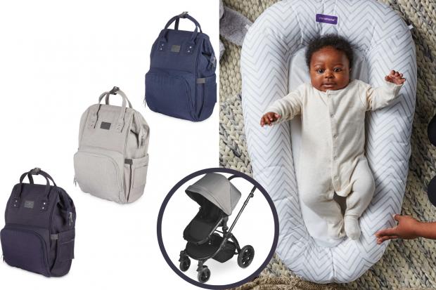York Press: Changing bags, 3-in-1 Pram and the Snuggle Nest (Aldi)