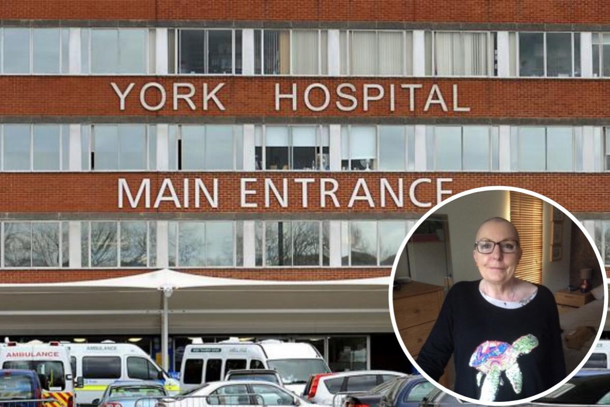 York cancer patient, Wendy Longstaff, inset, has hit out at York Hospital after being told she would have to attend a scan result appointment by herself