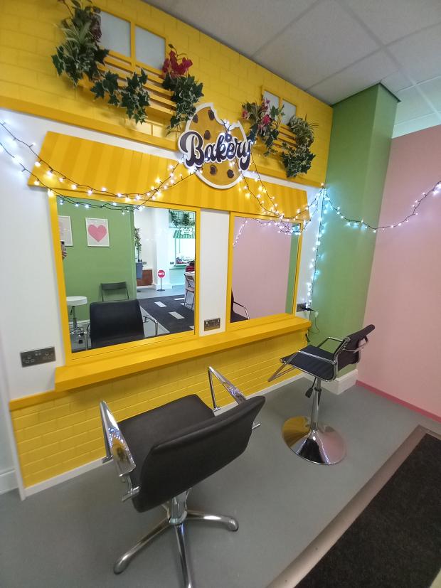 York Press: Parents can have their hair done next to their child