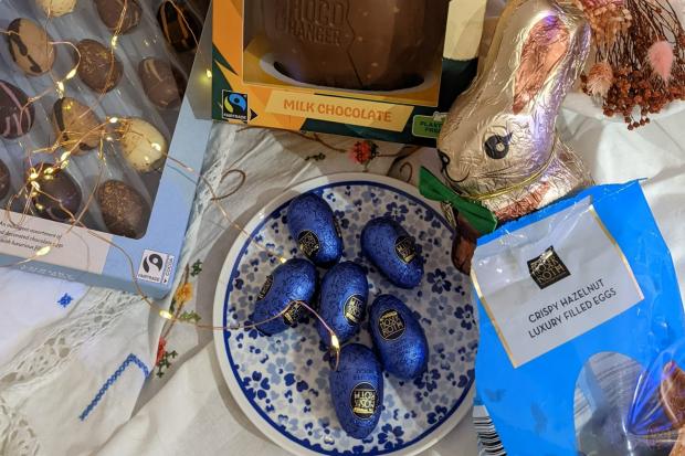 York Press: Hazelnut filled eggs and hazelnut chocolate rabbits from Aldi.