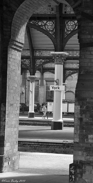 Through the arches at York Station. Picture: Kevin Bailey