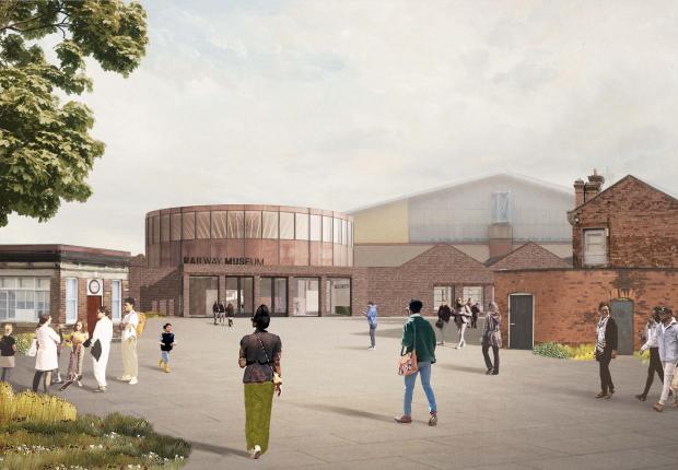 York Press: An artist’s impression of the Central Hall and Museum Square at the revamped National Railway Museum