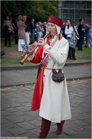'Pipe of peace' - York Mystery Plays. Picture: Kevin Bailey