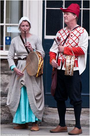 York Mystery Play buskers. Picture: Kevin Bailey