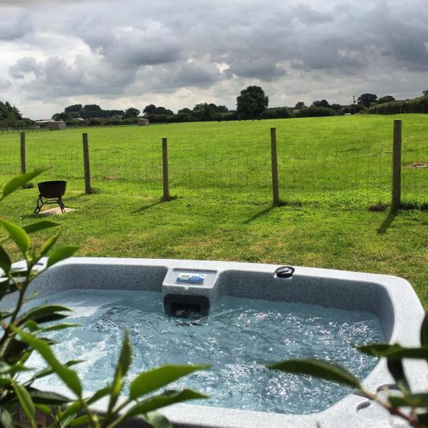 York Press: One of the hot tubs with amazing views