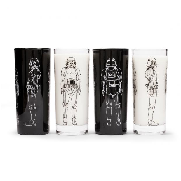 York Press: Star Wars Stormtrooper Set of 4 Glasses (Argos)