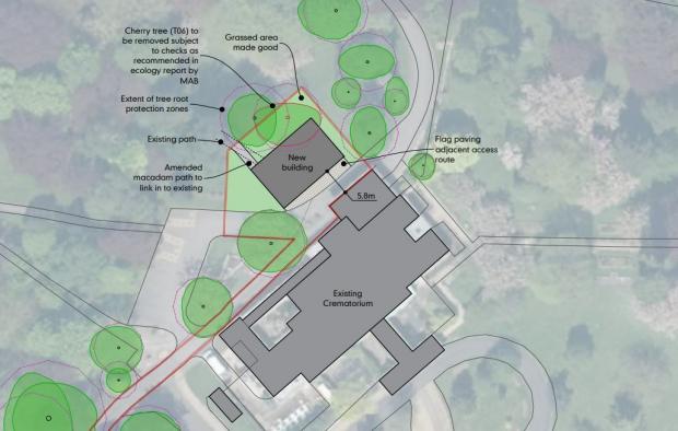 York Press: Site of the proposed new waiting room at York Crematorium