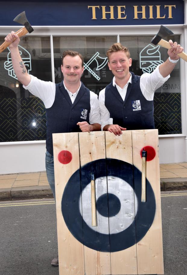 York Press: Alex Cronin and Josh Goodwin, at the opening of The Hilt in Goodramgate. Picture: Frank Dwyer