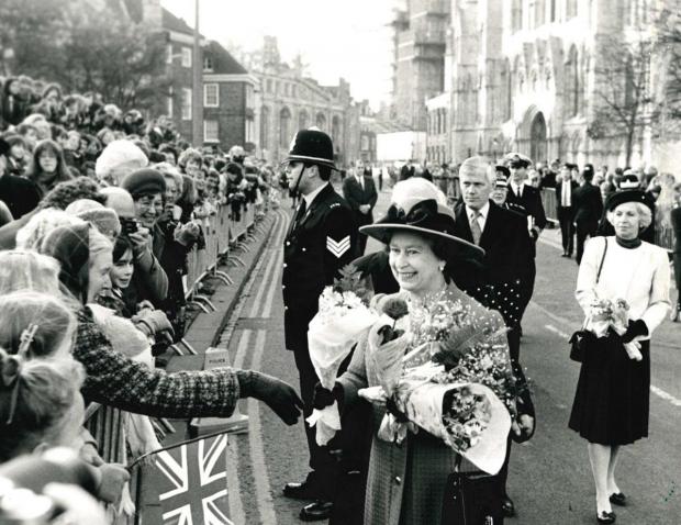 York Press: The Queen's procession in York, November 1988 Picture: York Press archive