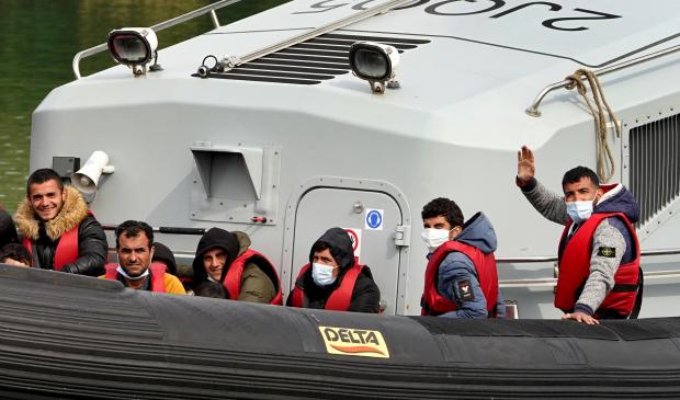 York Press: Migrants being brought over to Dover in Kent (PA)
