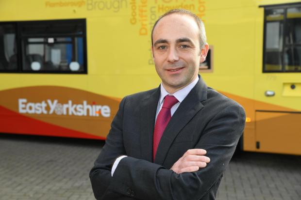 East Yorkshire Bus Company’s area director, Ben Gilligan