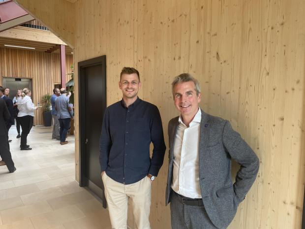 York Press:  The centre was designed by Tate Co Architects Pictured: Andy Baker-Falkner, project architect, (left) and Jerry Tate, director (right) Picture: Dylan Connell