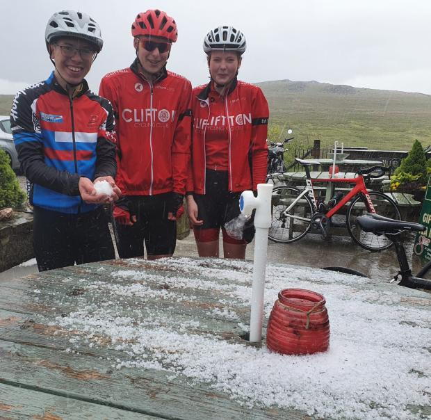 York Press: The group battled all weathers on the 200km cycle for Ukraine