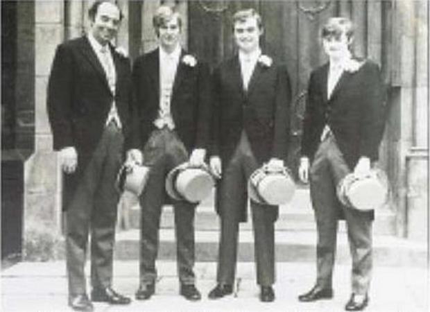 York Press: Elwyn with sons Richard, John, and Malcolm, at John's wedding in the early 1960s Picture: sent by RMBI Care Co