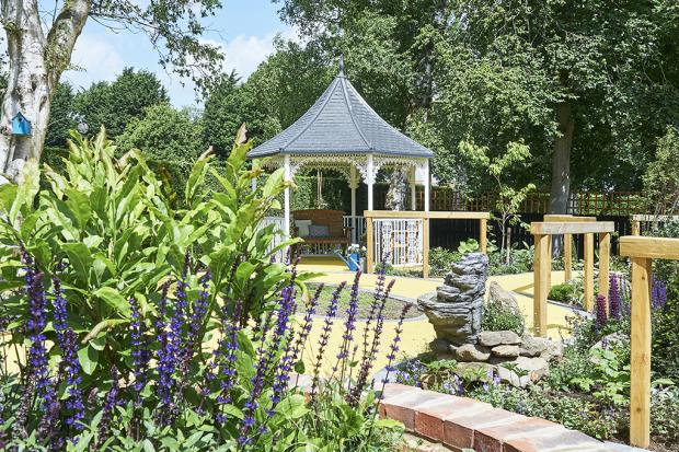 York Press: The 'sensory garden' is designed for a calming experience Picture: Wellburn Care Homes