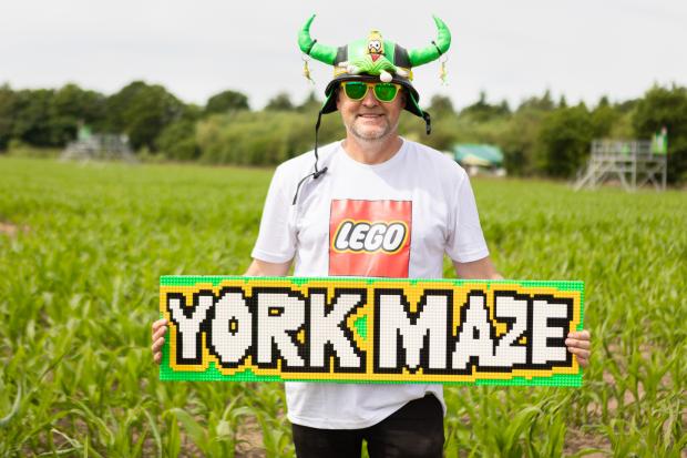 York Press: York maze has teamed up with LEGO for their 2022 'maize maze' design