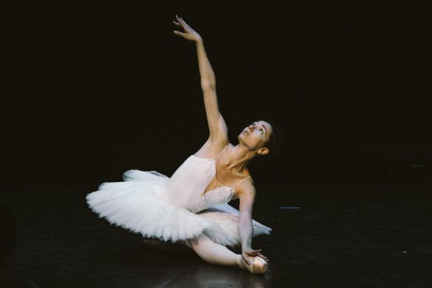 York Press: Ballerina Kristina Kadasheyvych of Kyiv City Ballet as the dying swan. Picture: Tom Arber