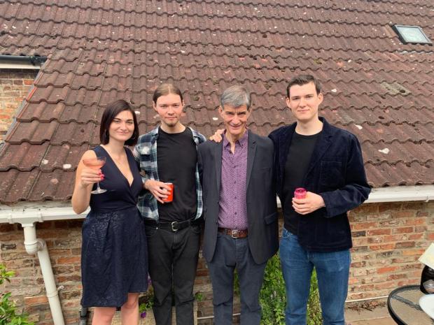 York Press: Chris Dobson with his children