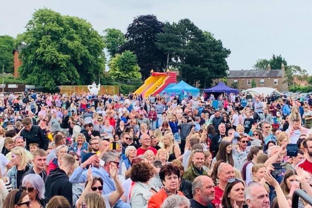 Fans enjoy the music at last weekend's Mothership music festival in Acomb