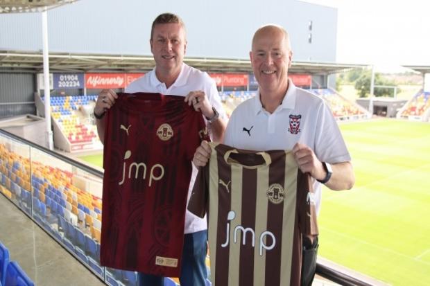 York City chairman Glen Henderson (left) and chief executive Alastair Smith (right). Picture: York City FC