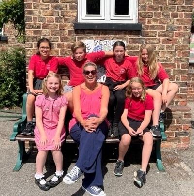 York Press: Celebrating: The children of Sycamore Class at Naburn Primary, who have been celebrating their KS2 results, with class teacher Julie Noble
