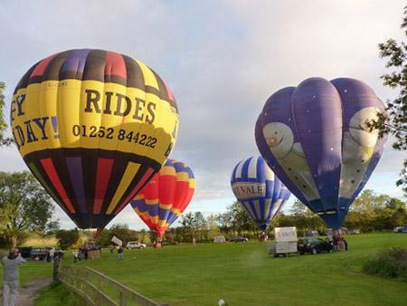 Hot air balloons at Naburn. Picture: Barry Firth