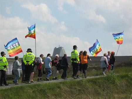 Fylingdales peace protests. Picture: Andy D'Agorne