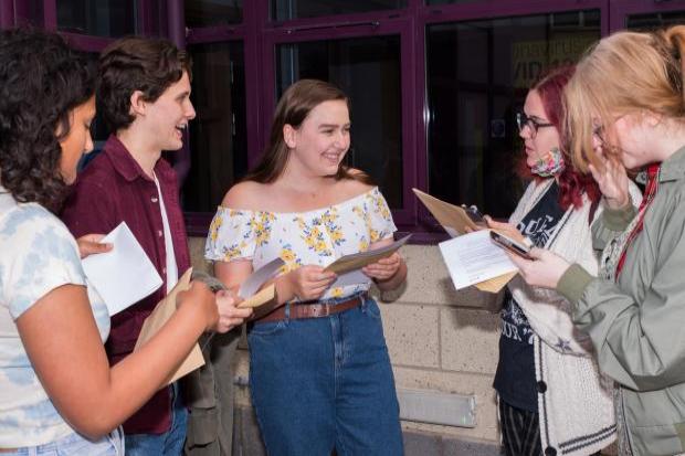 A-level and GCSE results: here's where to find help in York. 
Pupils are pictured celebrating at Huntington School last year. Picture: Frank Dwyer